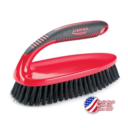 Libman Commercial Big Scrub Brush Red, 4PK 567